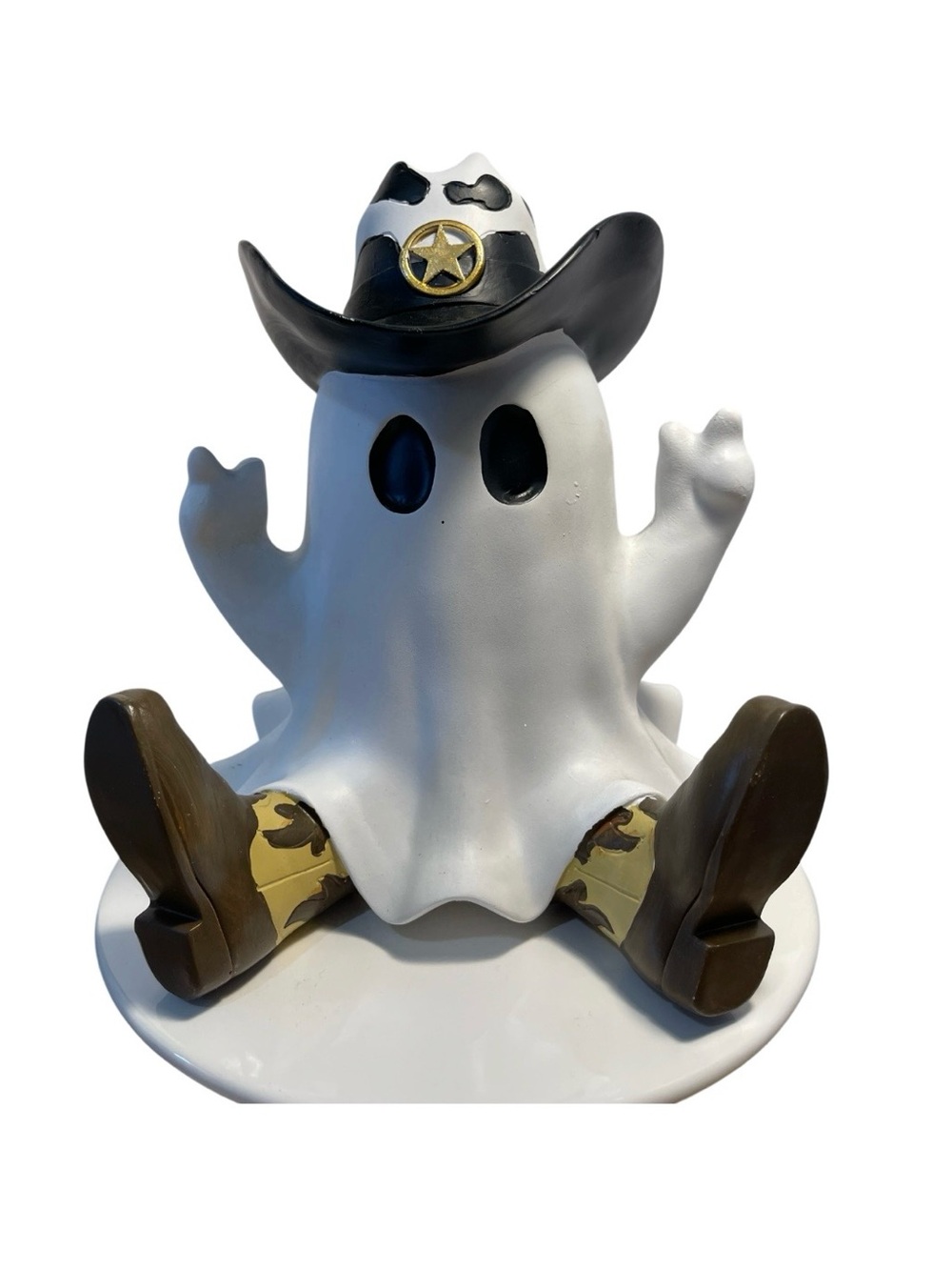 Goblin & Ghoul Sheriff Cowboy/Ghost Resin Figurine 10” Tall - NWT **